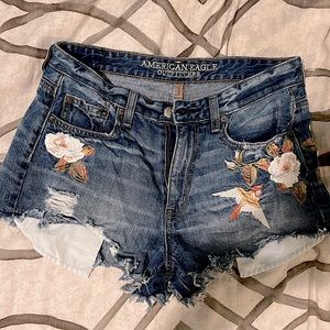 AE vintage Hi Rise Festival Shorts size 4 RARE 🕊 American Eagle
